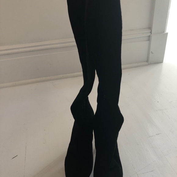 Prada boots suede black size 41 - Picture 2 of 7